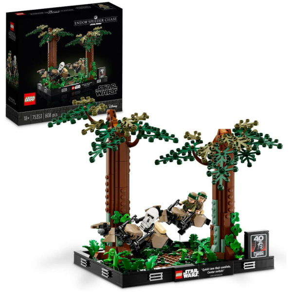 LEGO® Star Wars 75353 Verfolgungsjagd auf Endor – Diorama