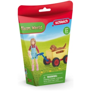 schleich® Farm World 42543 Bollerwagen-Ausflug