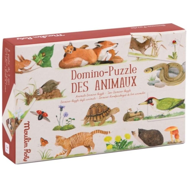 Domino Puzzle Tiere