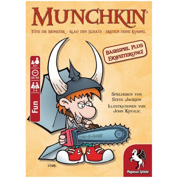 Pegasus Spiele Munchkin 1 + 2 Basisspiel plus Erweiterung