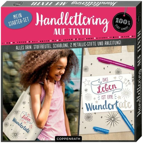 Handlettering auf Textil - Mein Starter-Set (100% s.g.)