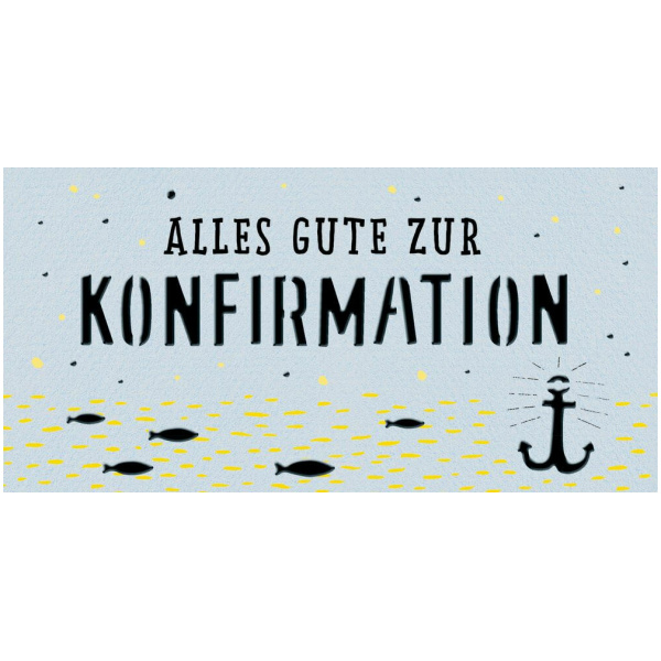 Kuvert für Geld- oder Gutschein: Alles Gute zur Konfirmation