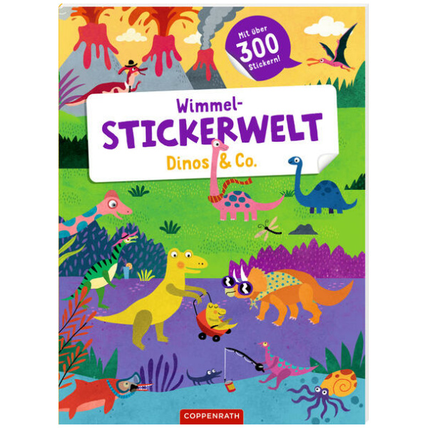 Wimmel-Stickerwelt – Dinos & Co.