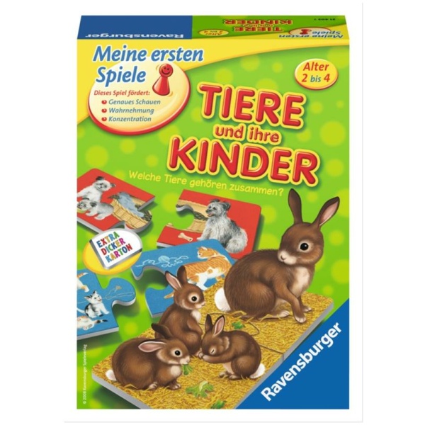 Ravensburger 21403 Tiere und ihre Kinder Lustige Kinderspiele Lustige Kinderspiele