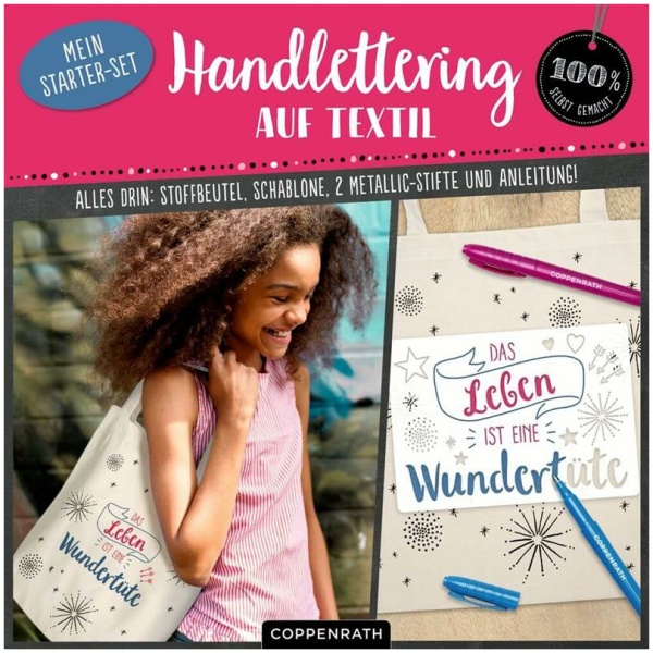 Handlettering auf Textil - Mein Starter-Set (100% s.g.)