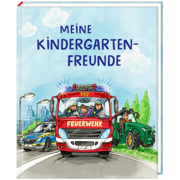 Freundebuch: Meine Kindergartenfreunde - Bunte Fahrzeuge