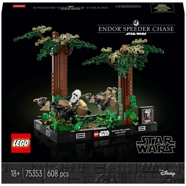 LEGO® Star Wars 75353 Verfolgungsjagd auf Endor – Diorama