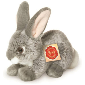 Teddy Hermann Hase sitzend, grau, 18 cm