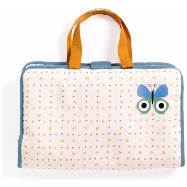 Puppen Wickeltasche Blue Fly