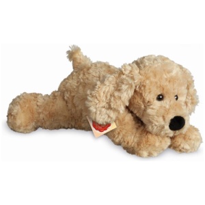 Teddy Hermann Schlenkerhund, beige, 28 cm