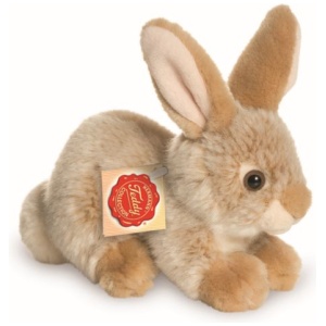 Teddy Hermann Hase sitzend, beige, ca. 18 cm