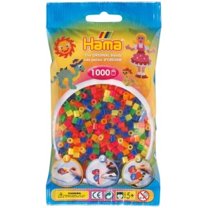 Hama® Bügelperlen Midi - Neon Mix 1000 Perlen