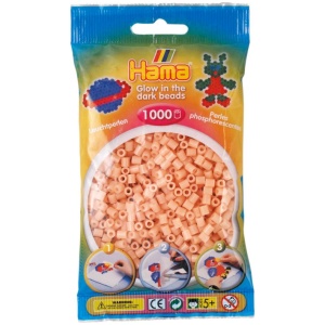 Hama® Perlen, leuchtrot, 1.000 Stück