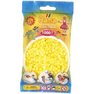 Hama® Bügelperlen Midi - Pastell Gelb 1000 Perlen