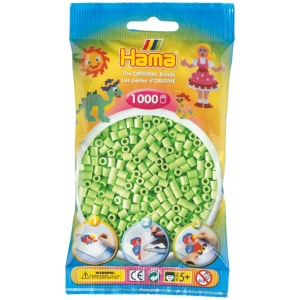 Hama® Bügelperlen Midi - Pastell Grün 1000 Perlen