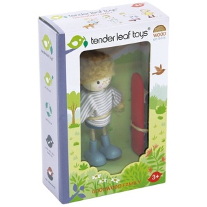 Tenderleaftoys - Edward & Skateboard für Puppenhaus