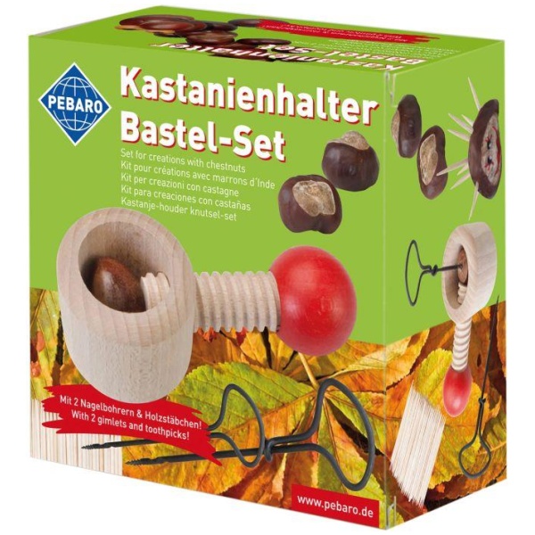 PEBARO Kastanienhalter Bastel-Set