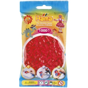 Hama® Bügelperlen Perlen, rot, 1.000 Stück