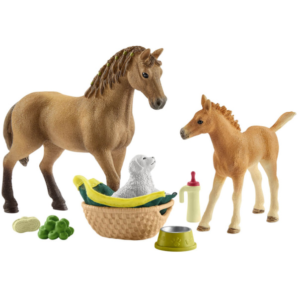 schleich® Horse Club 42432 Sarahs Tierbaby-Pflege