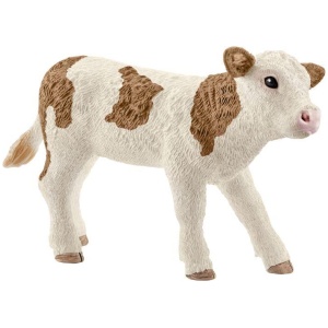 schleich® Farm World Bauernhoftiere - 13802 Fleckvieh-Kalb, ab 3 Jahre