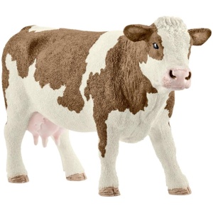 schleich® Farm World Bauernhoftiere - 13801 Fleckvieh-Kuh, ab 3 Jahre