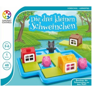 SMARTGAMES Die 3 kleinen Schweinchen inklusive Begleitbuch