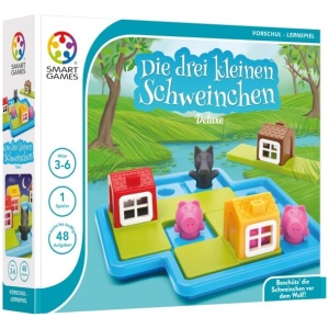 SMARTGAMES Die 3 kleinen Schweinchen inklusive Begleitbuch