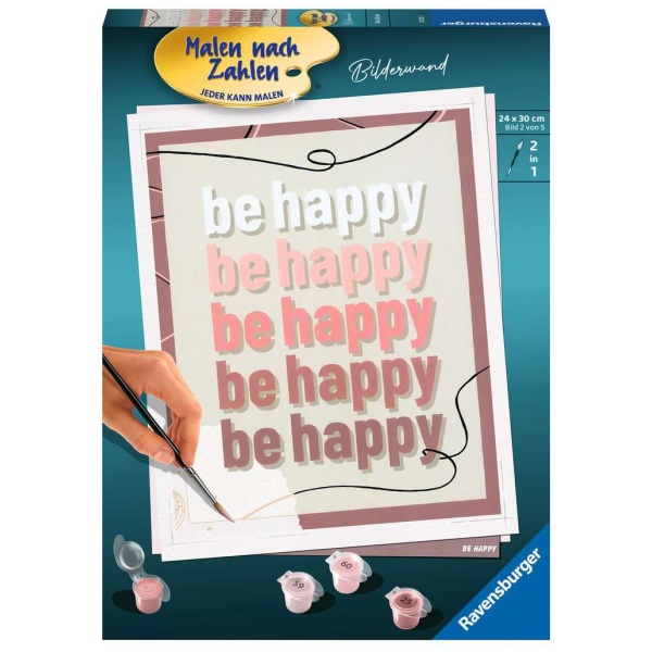 Ravensburger Malen nach Zahlen 20233 ? Be Happy ? ab 12 Jahren