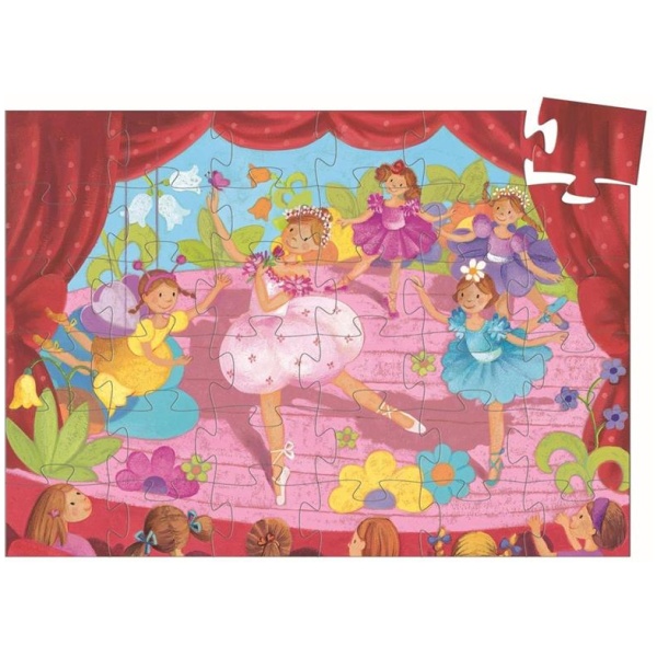 Djeco Formen Puzzle: The Ballerina with the flower