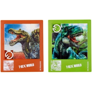 Schiebepuzzle T-Rex World,  sortiert (1Stück)