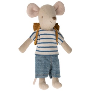 Maileg Tricycle mouse, Big brother with bag