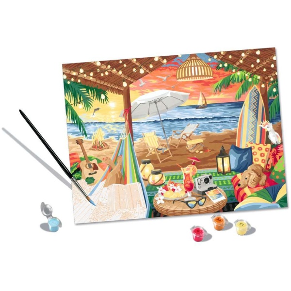 Ravensburger Malen nach Zahlen – Cozy Cabana – ab 14 Jahren