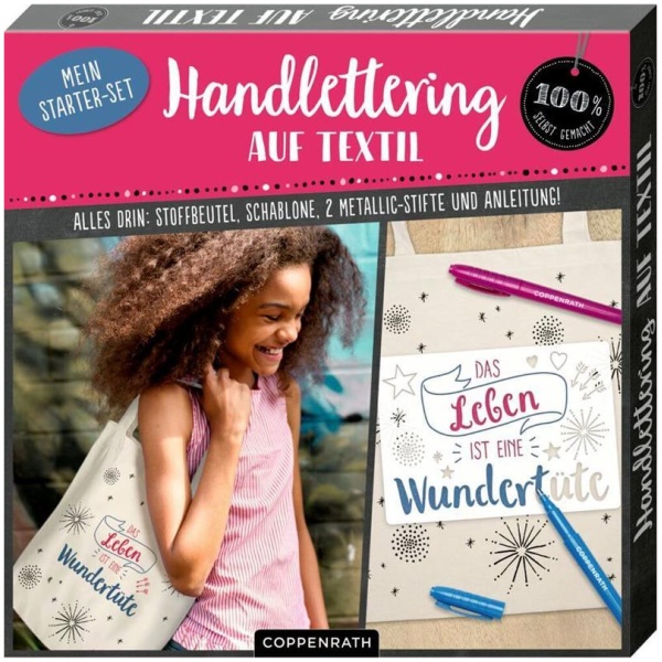 Handlettering auf Textil - Mein Starter-Set (100% s.g.)