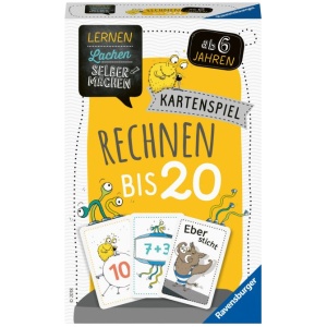 Ravensburger 80349 Lernen Lachen Selbermachen: Kartenspiel Rechnen bis 20 Spielen und Lernen