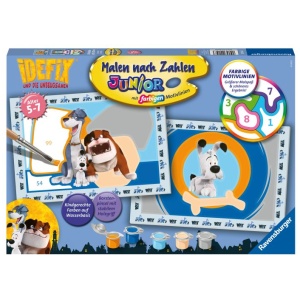 Ravensburger Malen nach Zahlen 20156 – Abenteuer mit Idefix – Kinder 5-7 Jahren