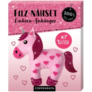 Ruck, zuck kreativ! Filz-Nähset Einhorn-Anhänger (100% s.g.)