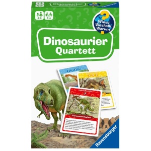 Ravensburger 22359 Wieso? Weshalb? Warum? Dinosaurier Quartett Mitbringspiele Mitbringspiele