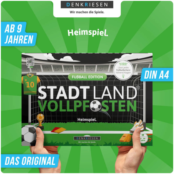 STADT LAND VOLLPFOSTEN® - FUßBALL EDITION - Heimspiel. - A4