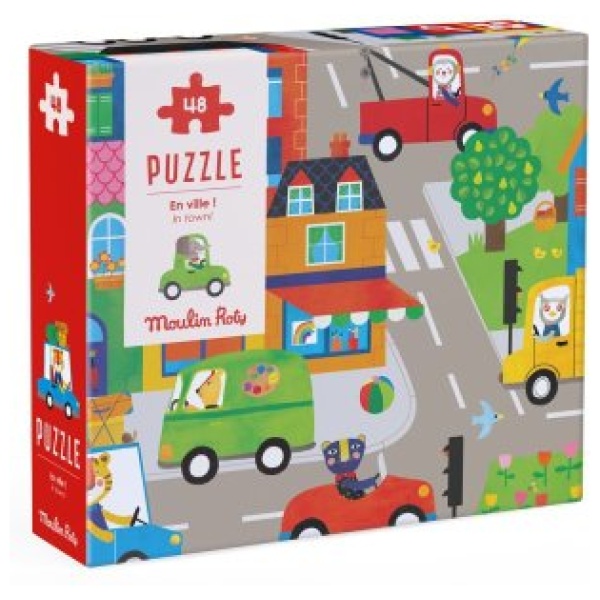 Puzzle In der Stadt! (48 Teile)