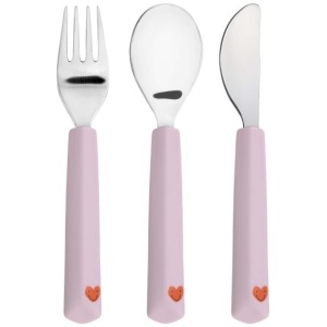 Cutlery with Silicone Handle 3 pcs Happy Rascals