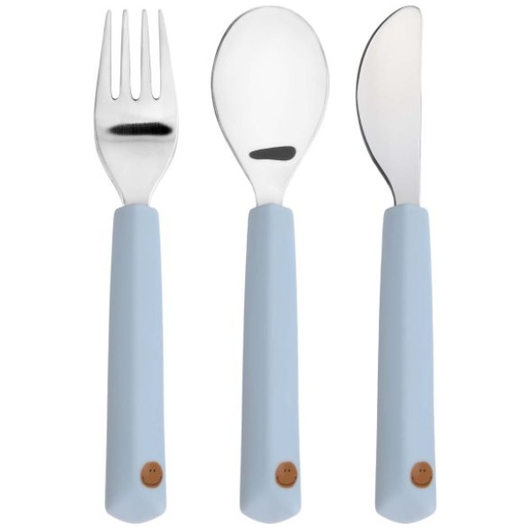 Cutlery with Silicone Handle 3 pcs Happy Rascals