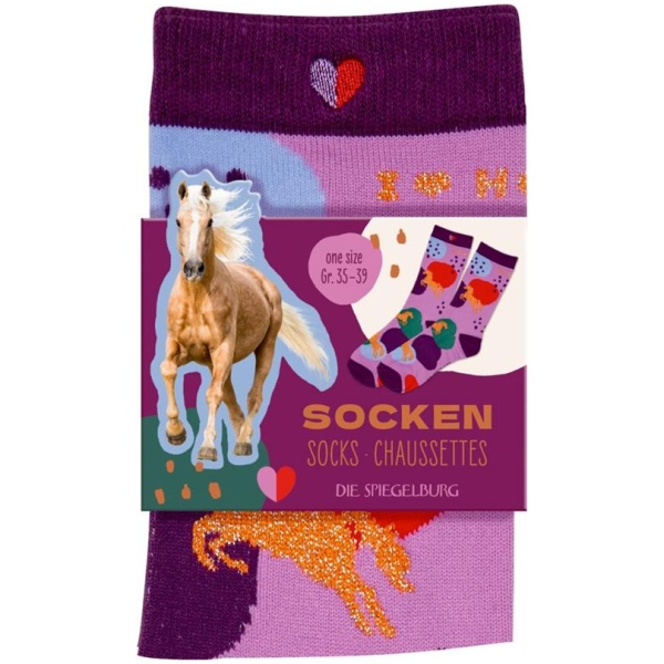 Socken, one size (Gr. 35-39) - I LOVE HORSES