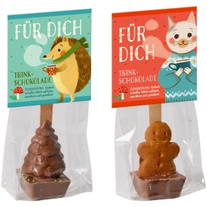 Trinkschokolade am Löffel - Lasst uns froh...,sortiert (1 Stück) Weihnachten