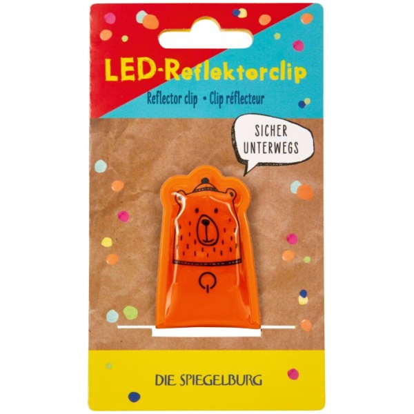 LED-Reflektorclip - Bunte Geschenke, sortiert (1 Stück)