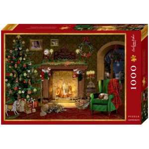 Puzzle - Weihnachtliches Kaminzimmer (1000 T.) Behr