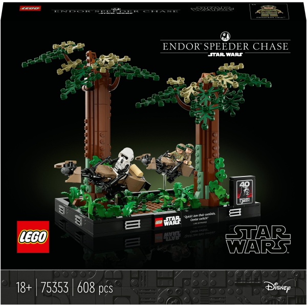 LEGO® Star Wars 75353 Verfolgungsjagd auf Endor – Diorama