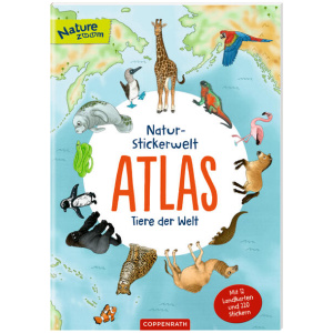 Natur-Stickerwelt - Atlas - Tiere der Welt