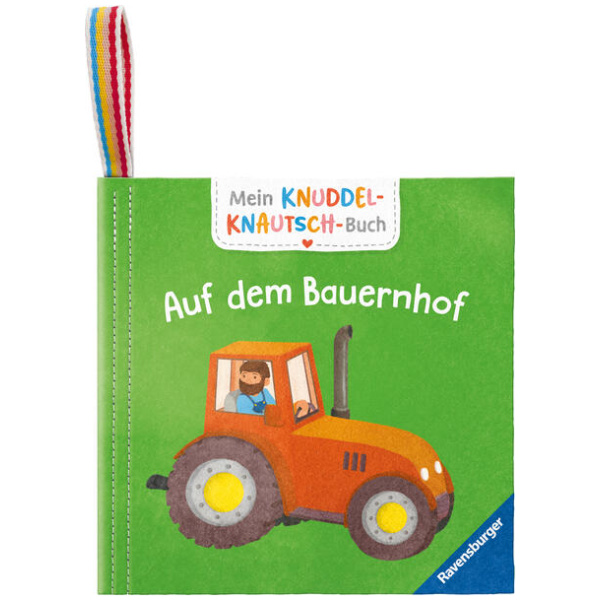 Mein Knuddel-Knautsch-Buch: Auf dem Bauernhof; weiches Stoffbuch, waschbares Badebuch, Babyspielzeug ab 6 Monate