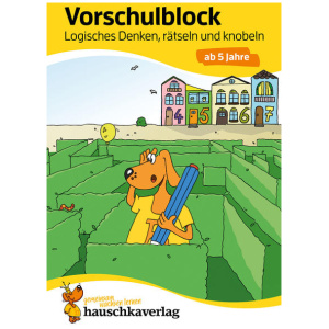 Bayerl, Linda: Vorschulblock ab 5 Jahre für Junge und Mädchen - Logisches Denken, rätseln und knobeln